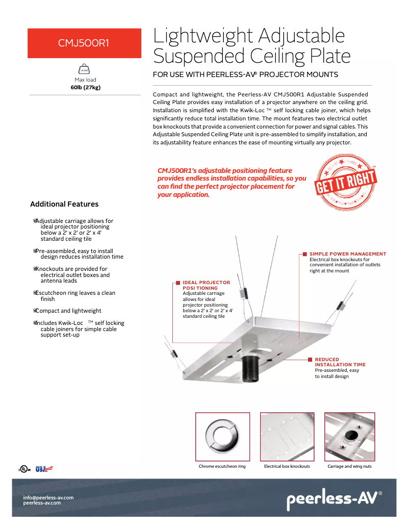 First page image of the manual for CMJ500R1
