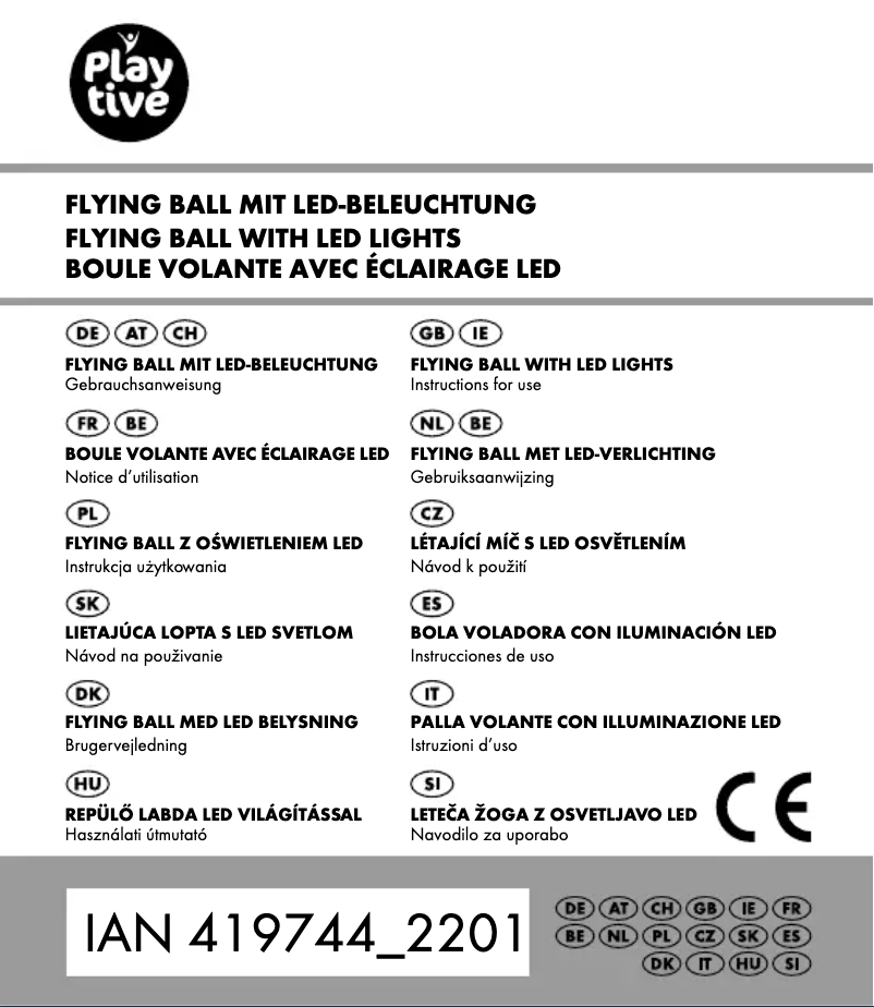 First page image of the manual for IAN 419744