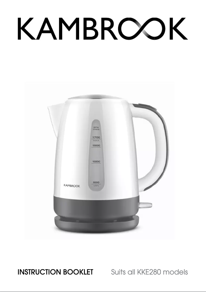 First page image of the manual for Pour with Ease KKE280