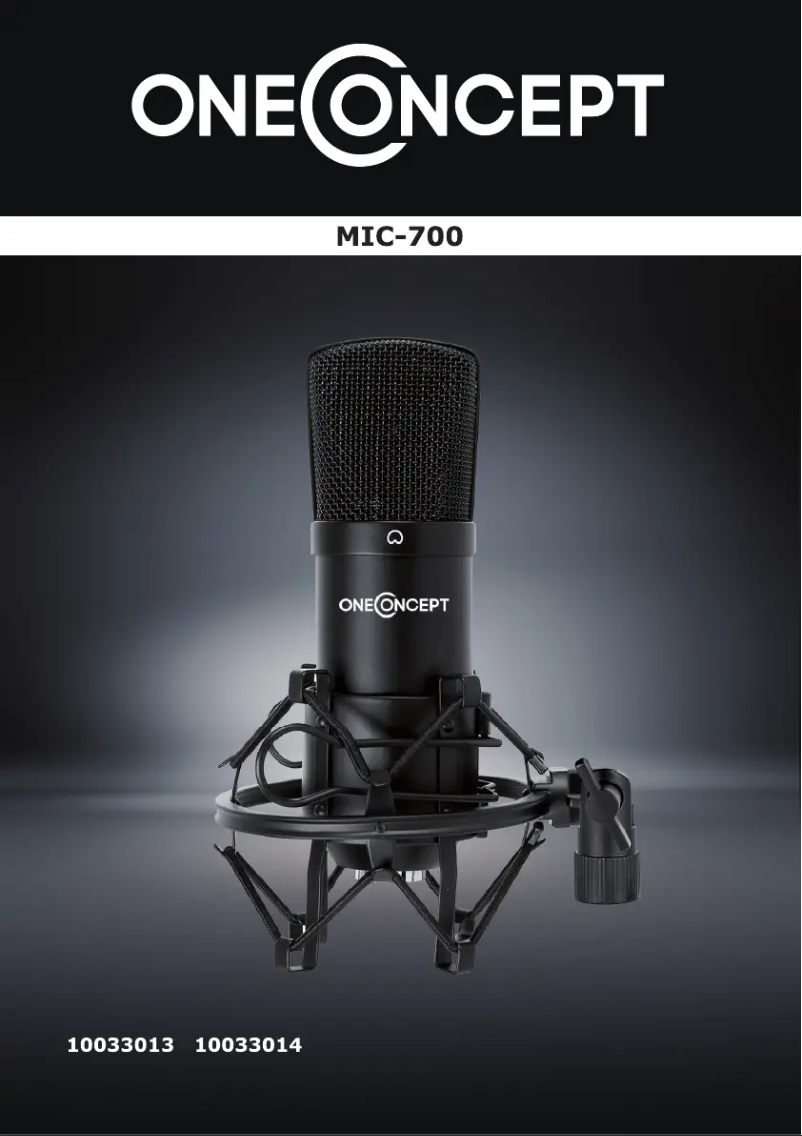 First page image of the manual for Mic-700