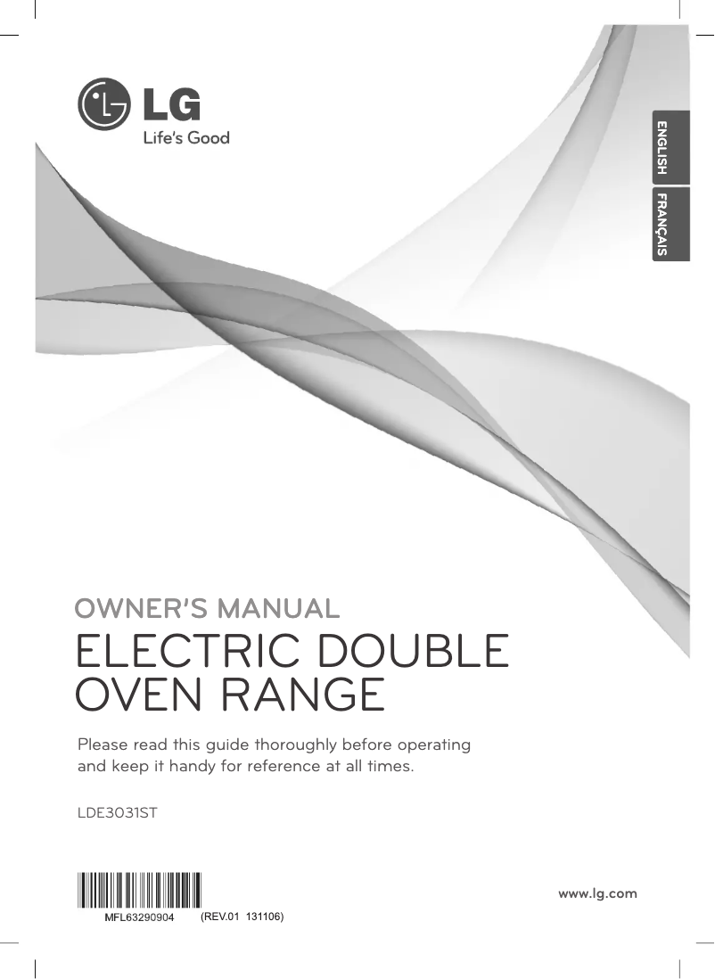 Page 1 of the manual User Manual LG LDE3031ST