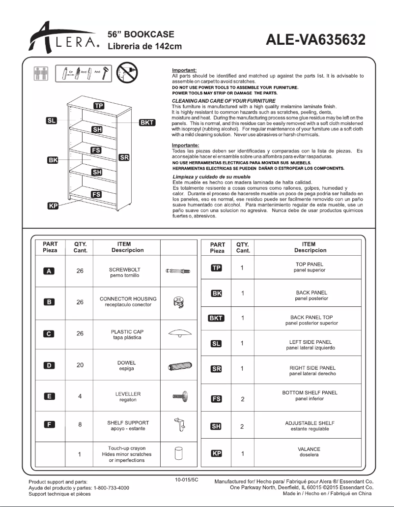 Page 1 of the manual User Manual Aleratec ALEVA635632ES