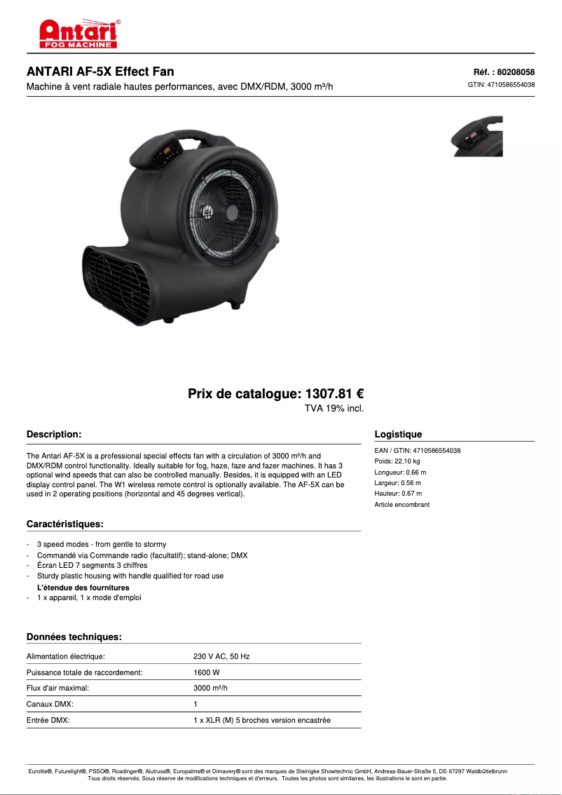 First page image of the manual for AF-5X