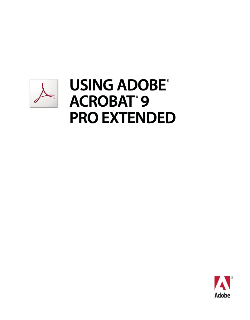 First page image of the manual for Acrobat 9 Pro Extended