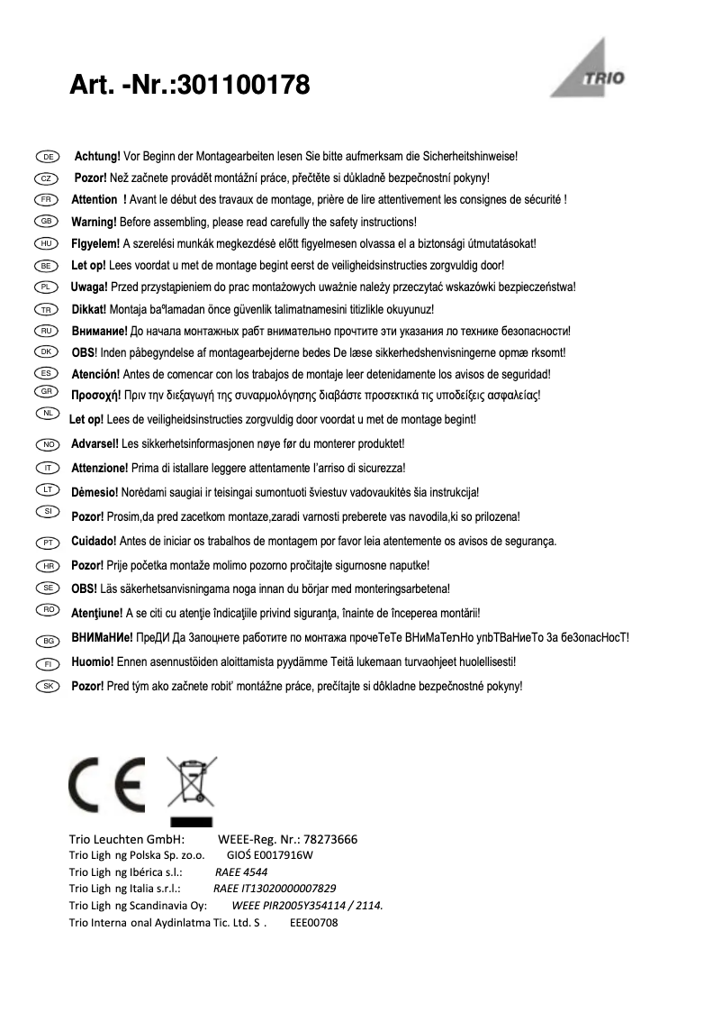 First page image of the manual for Roddik