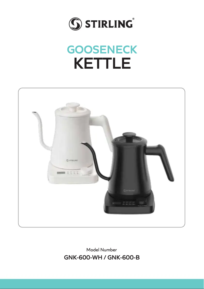 Page 1 of the manual Quick Start Guide Stirling GNK-600