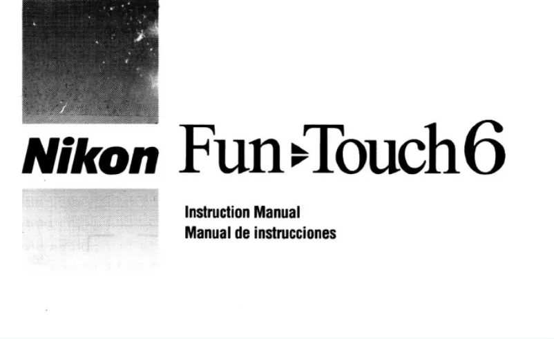 Page 1 of the manual User Manual Nikon Fun Touch 6