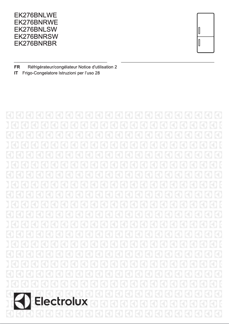 Page 1 of the manual User Manual Electrolux EK276BNLWE