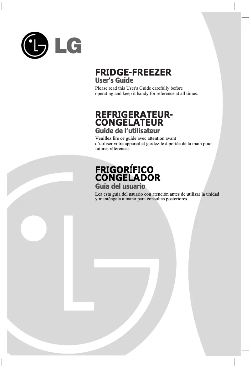 First page image of the manual for GR-F4290BQA