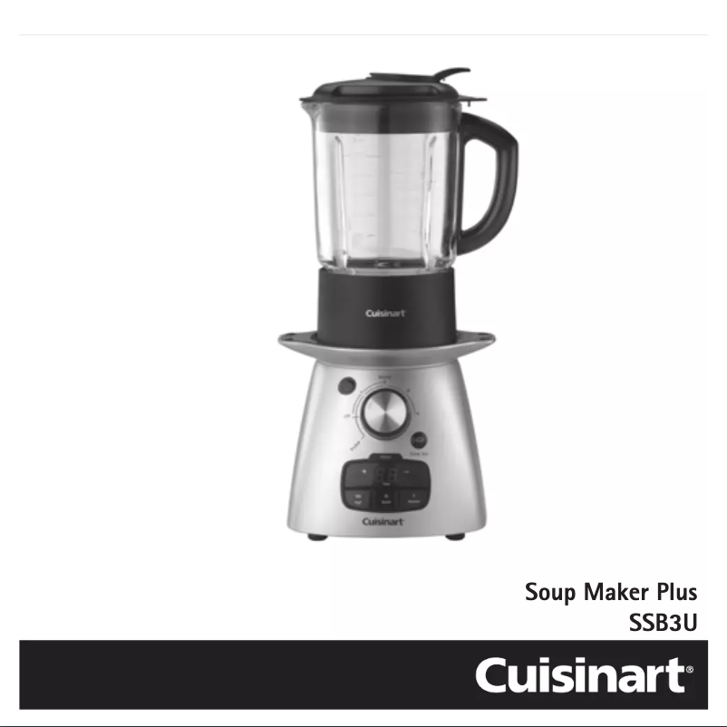 Page 1 de la notice Manuel utilisateur Cuisinart SSB3U