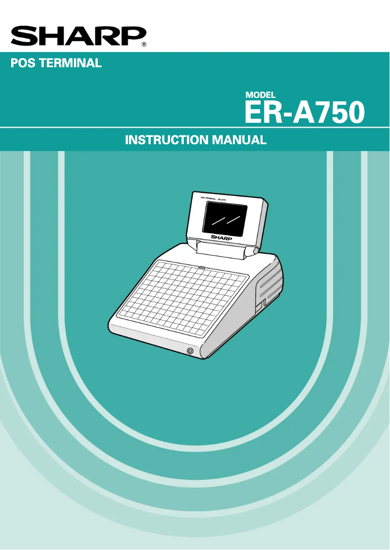 Page 1 of the manual User Manual Sharp ER-A750