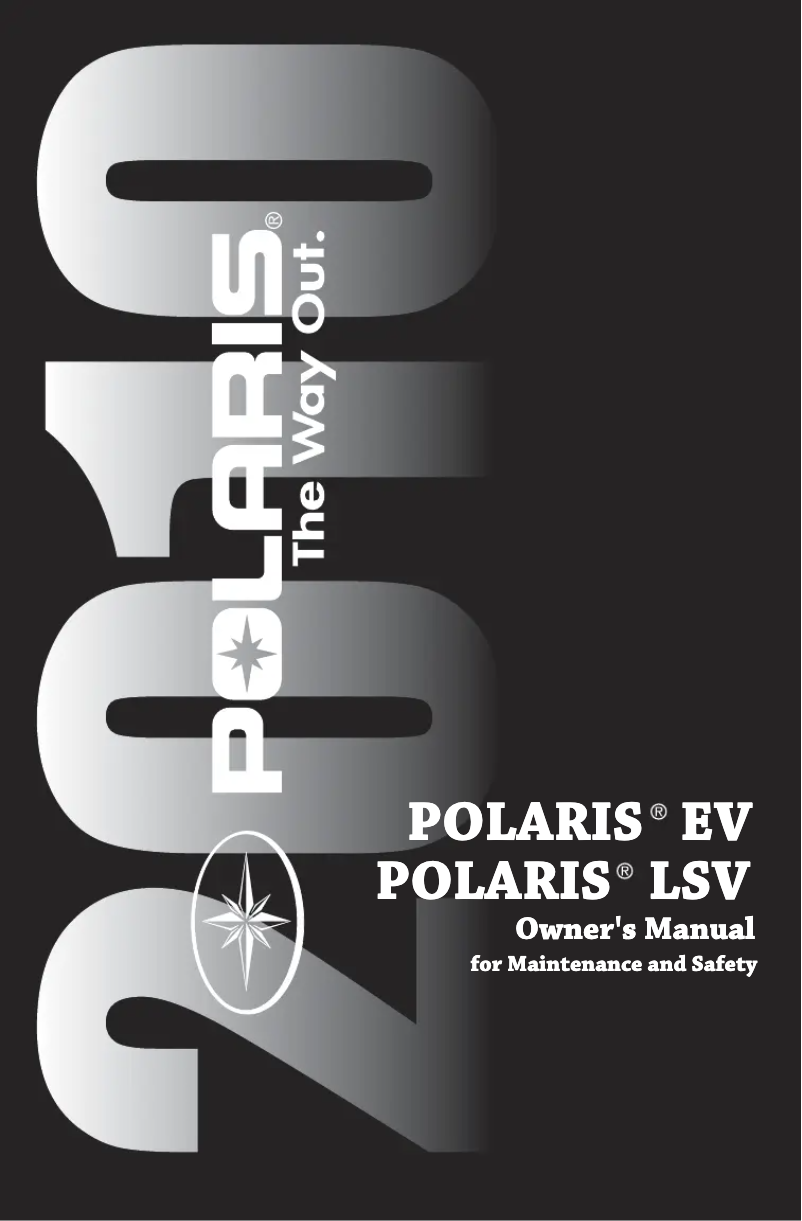 First page image of the manual for LSV (2010)