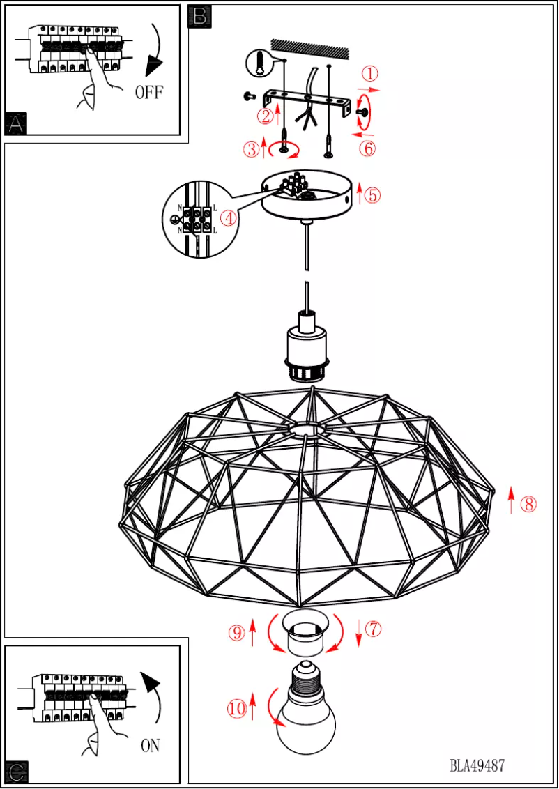 Page 1 of the manual User Manual Eglo Vintage Carlton 2