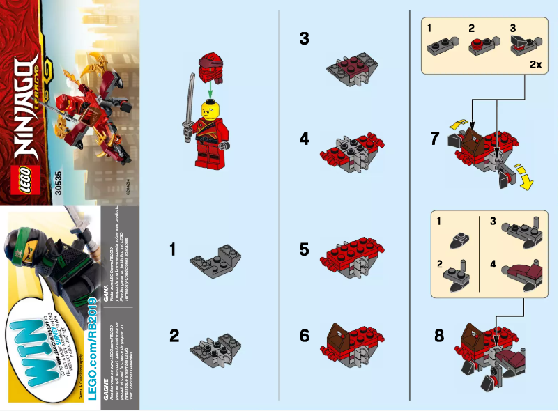 Page 1 of the manual User Manual Lego Ninjago 30535