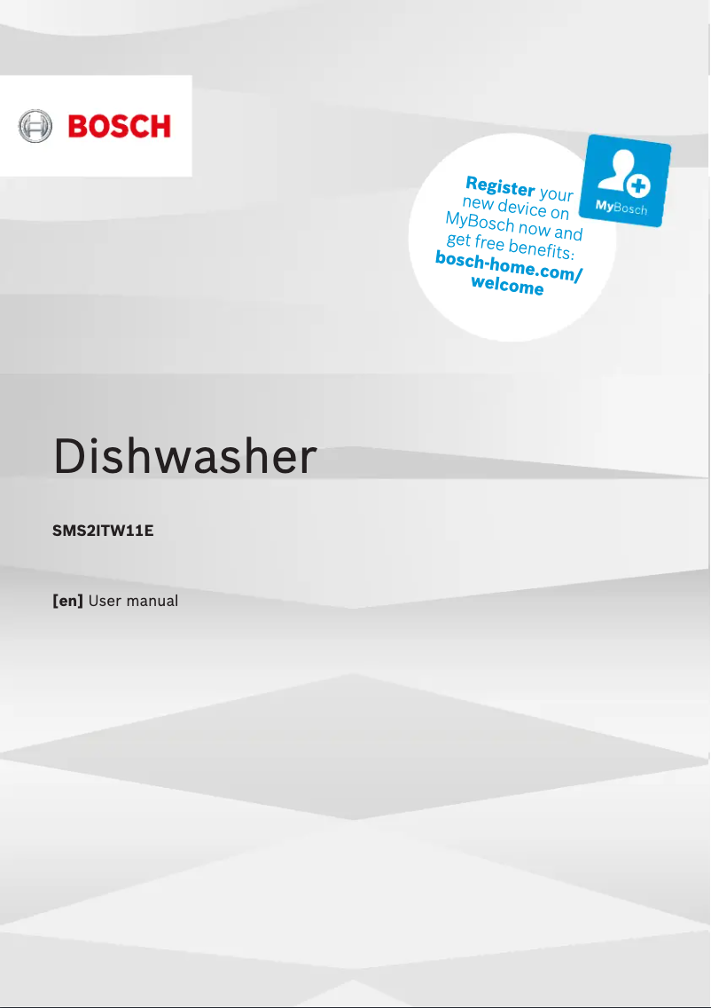Page 1 of the manual User Manual Bosch SMS2ITW11E