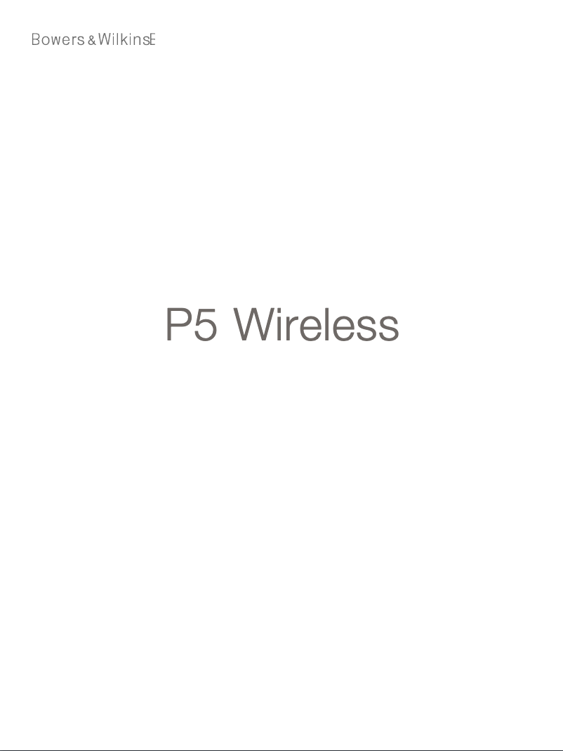 First page image of the manual for P5 WIRELESS