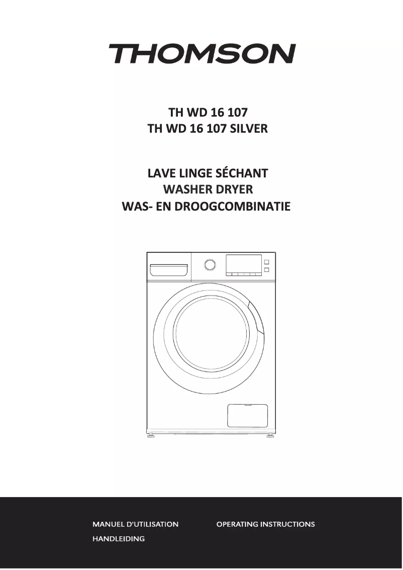 First page image of the manual for TH WD 16 107