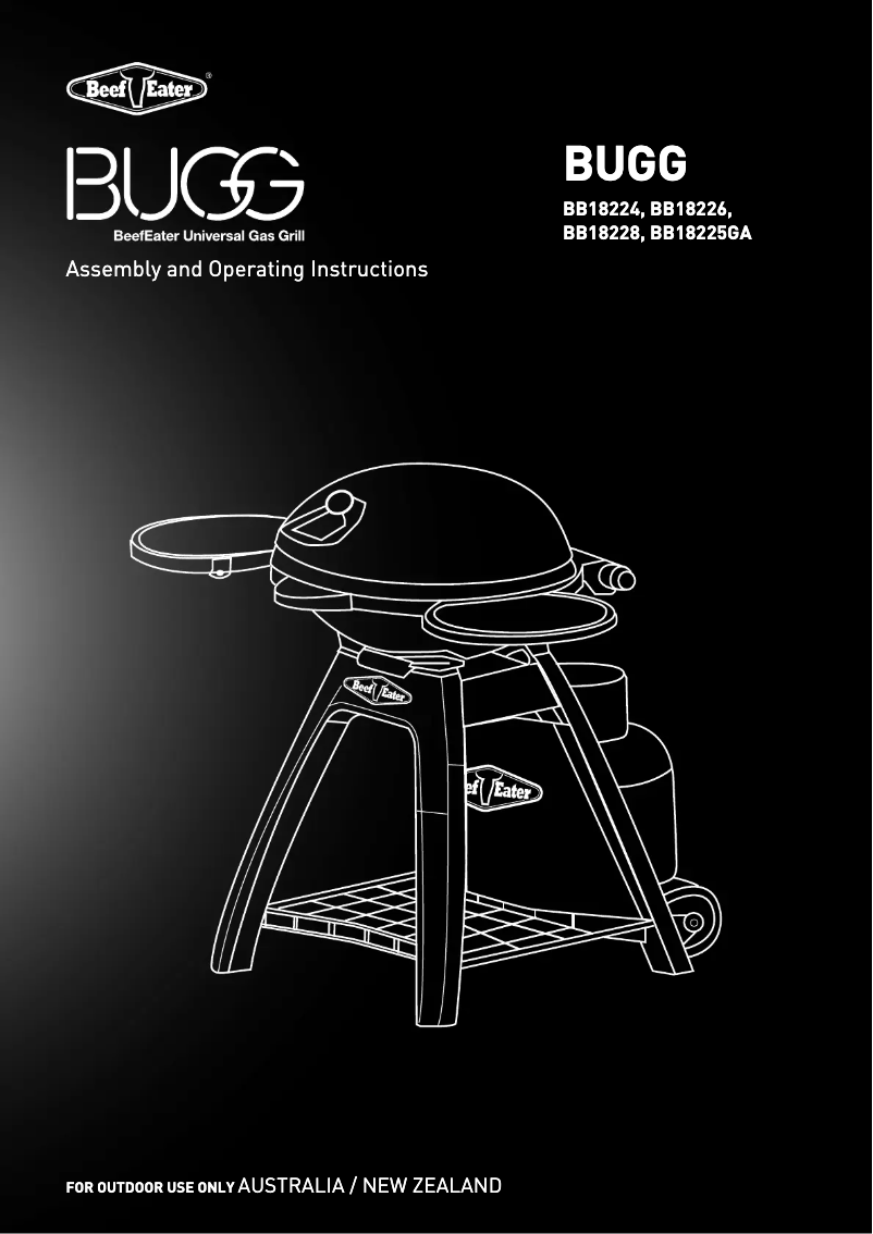 Page 1 of the manual User Manual BeefEater Bugg Graphite BB18226