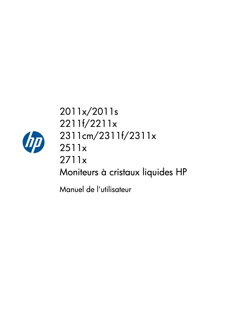Page 1 of the manual User Manual HP 2211f