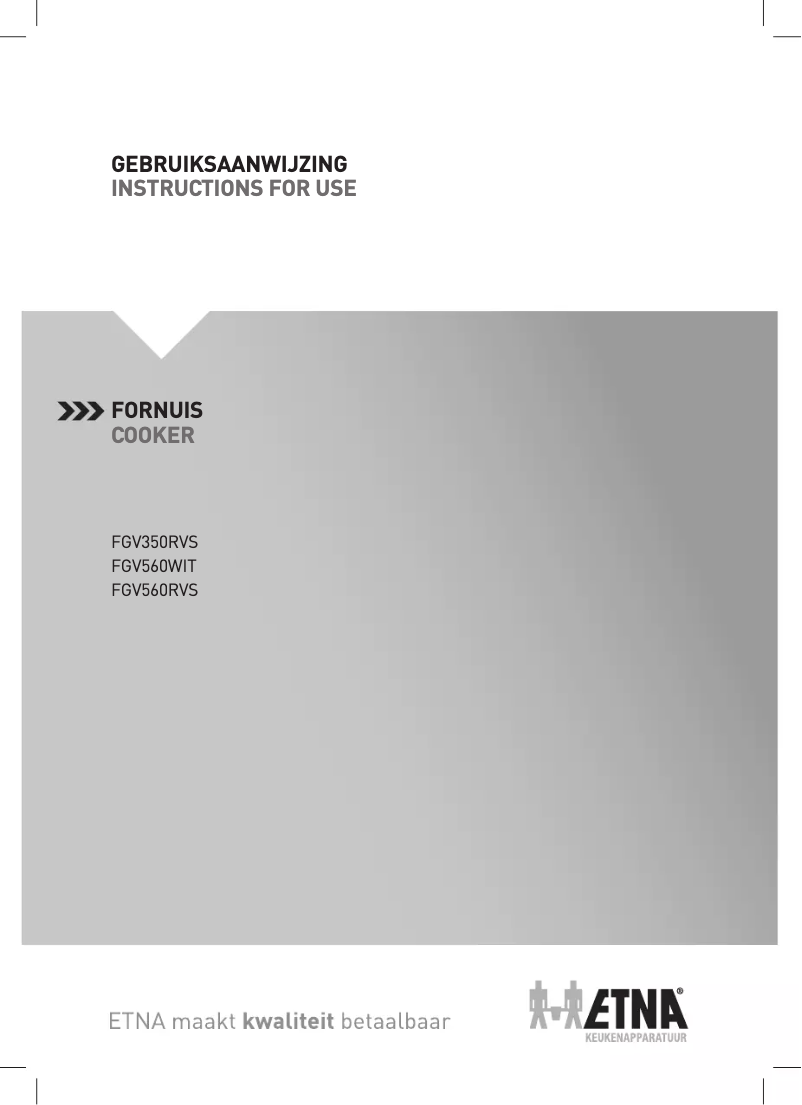 Page 1 of the manual User Manual Etna FGV560RVS