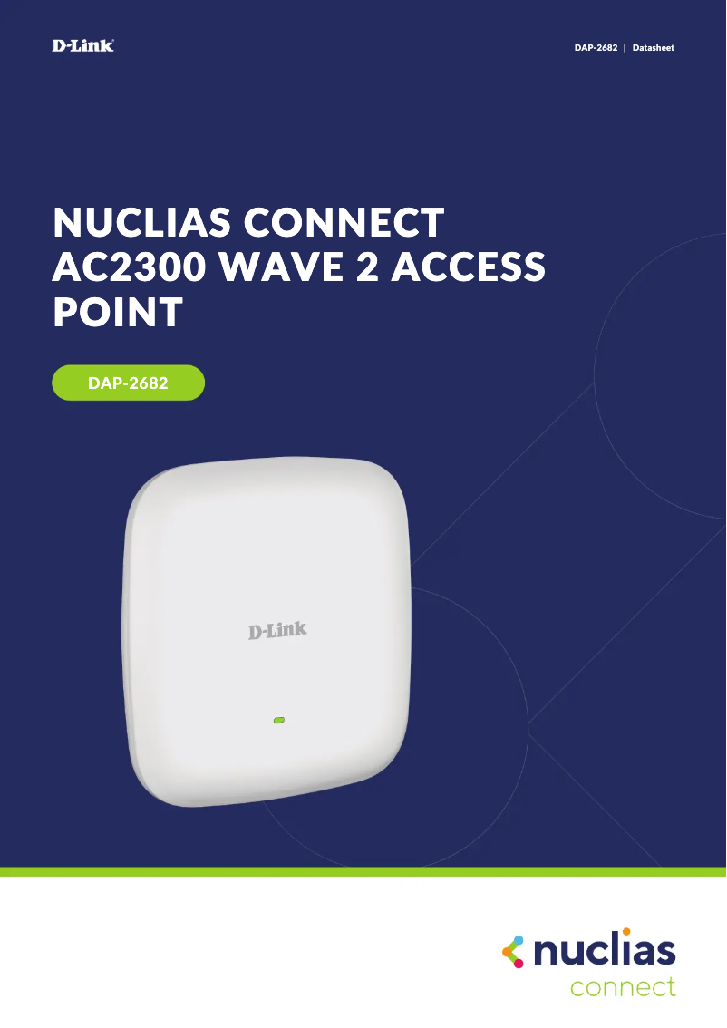 First page image of the manual for DAP-2682