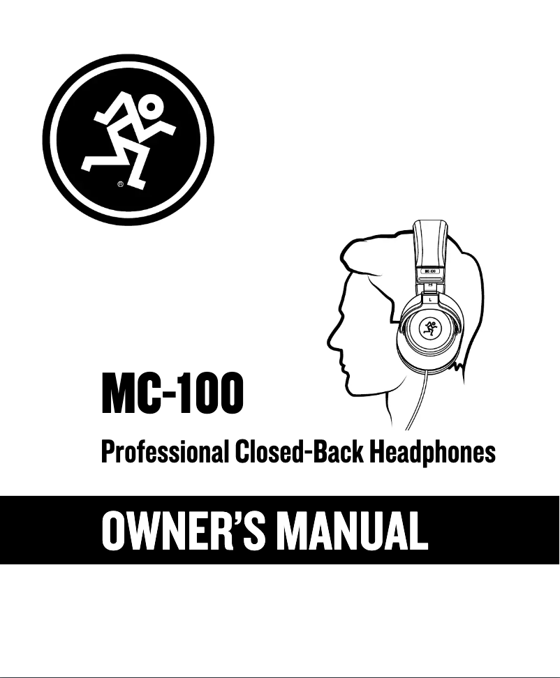 Page 1 of the manual User Manual Mackie MC-100