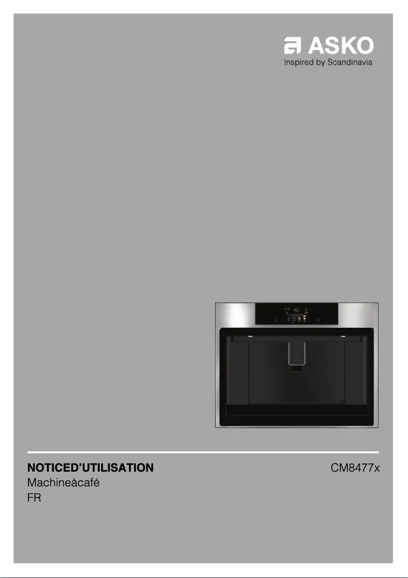 Page 1 of the manual User Manual Asko CM8477S