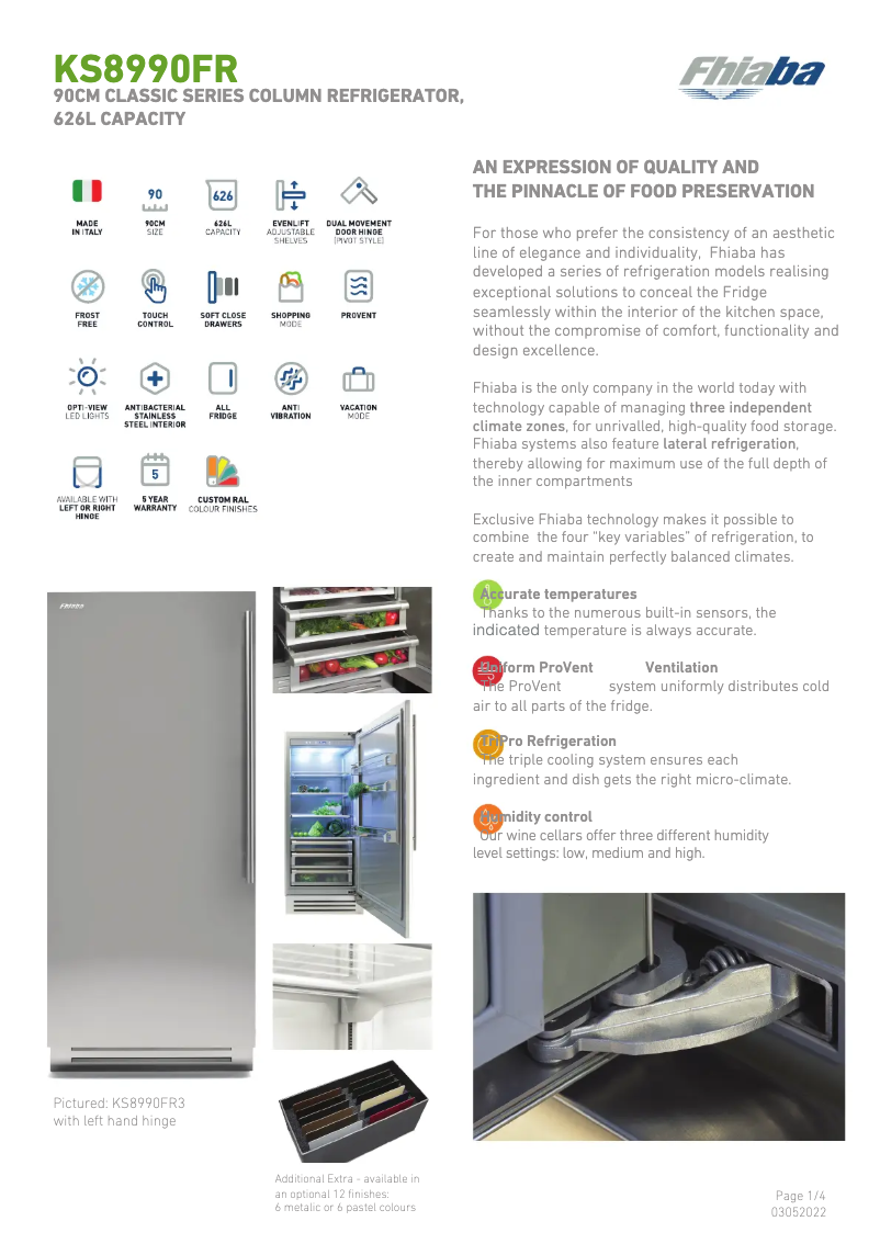 First page image of the manual for KS8990FR6A