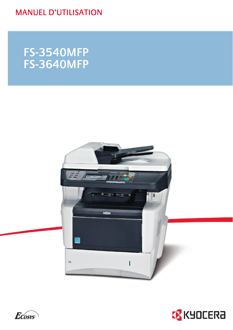 Page 1 of the manual User Manual Kyocera FS-3640MFP