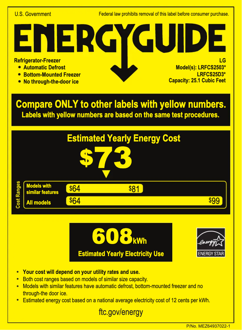 First page image of the manual for LRFCS25D3S