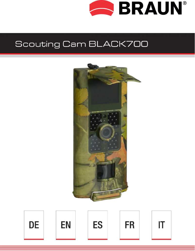 Page 1 of the manual User Manual Braun Black700