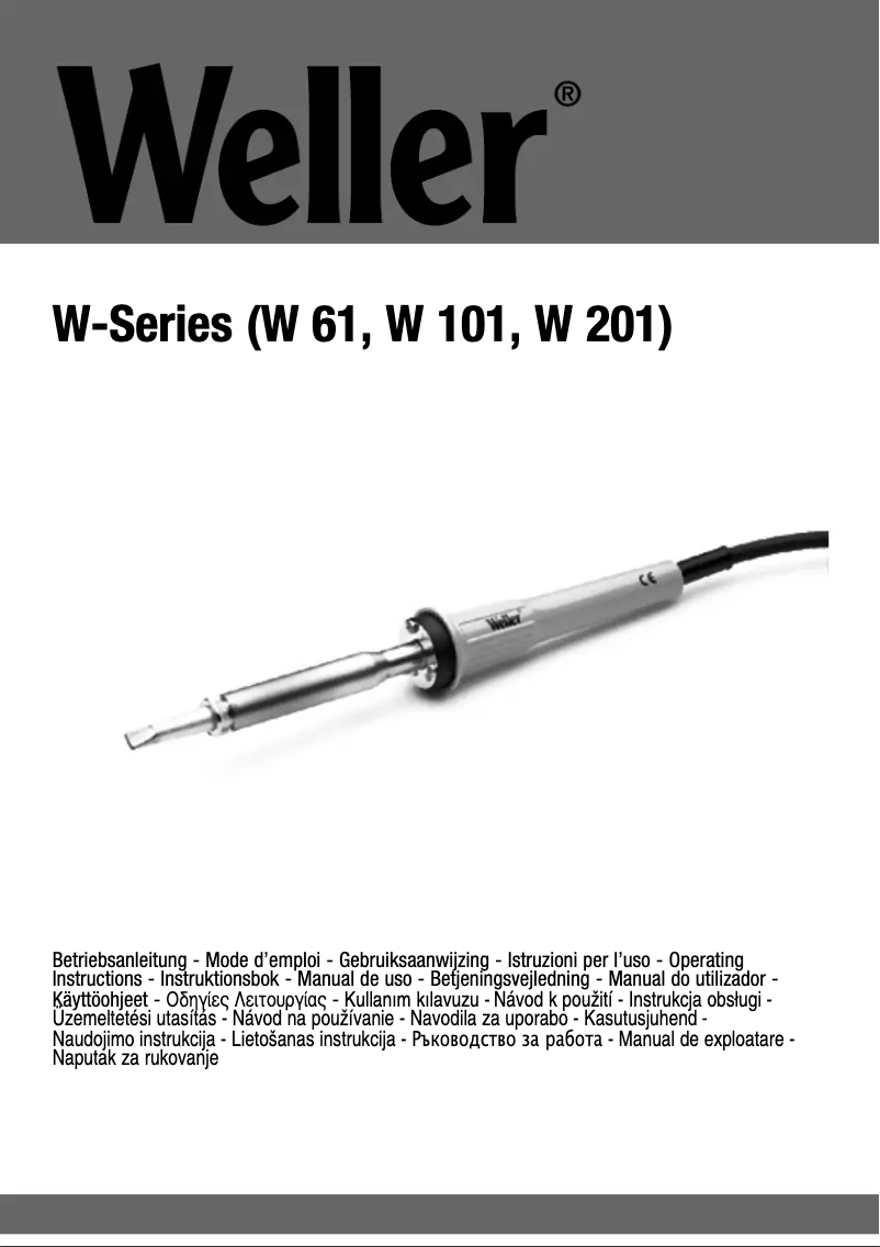 First page image of the manual for W 61