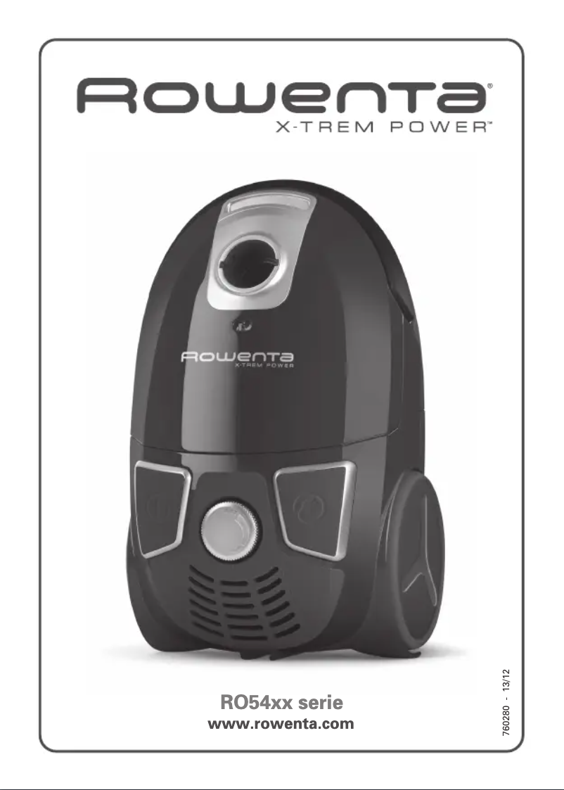 Page 1 de la notice Manuel utilisateur Rowenta X-Trem Power RO5461EA