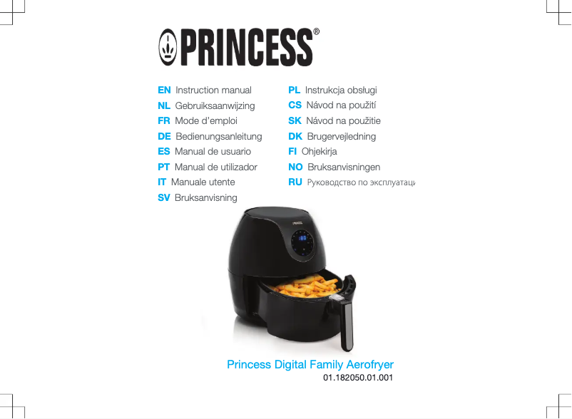 First page image of the manual for Digital Family Aerofryer XXL 182050