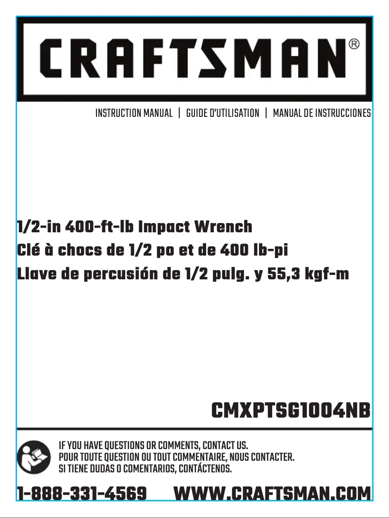 Page 1 of the manual User Manual Craftsman CMXPTSG1004NB