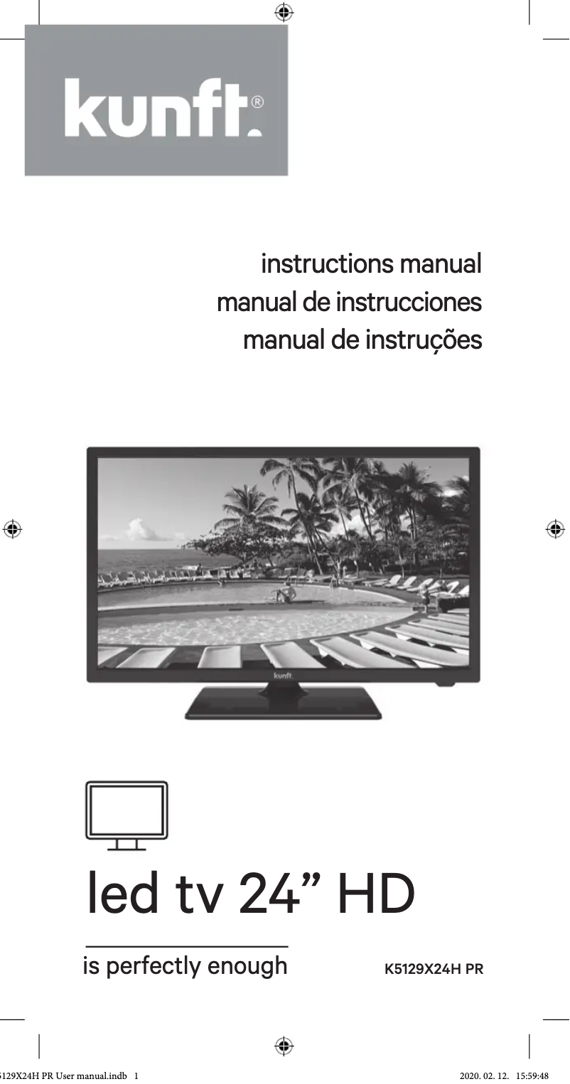 Image de la première page du manuel de l'appareil K5129X24H