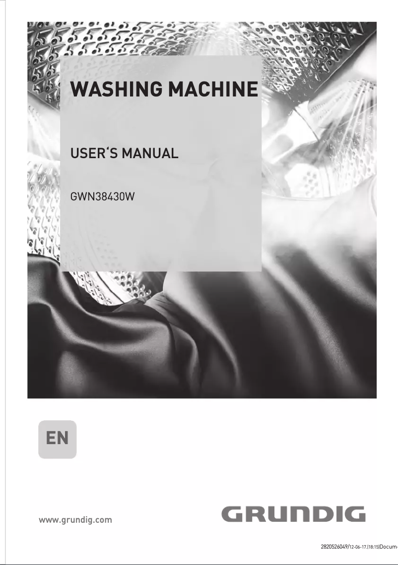 First page image of the manual for GWN38430W