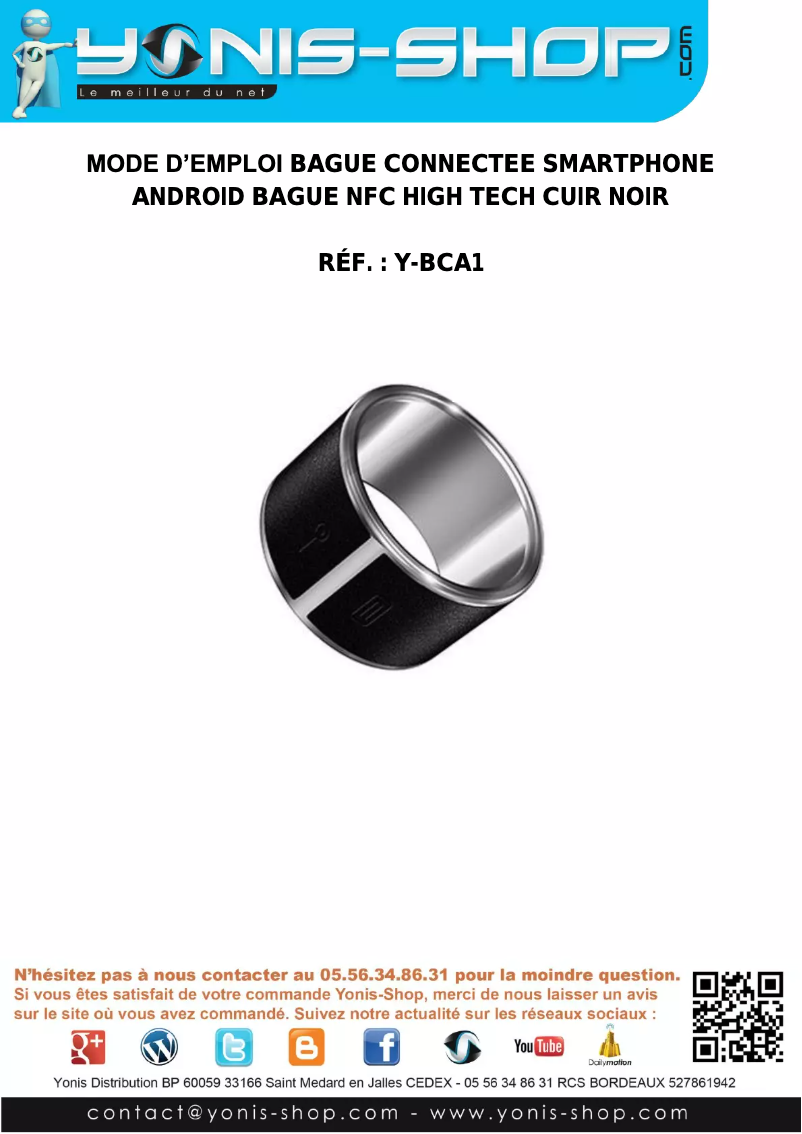 Page 1 of the manual User Manual Yonis Y-BAC1