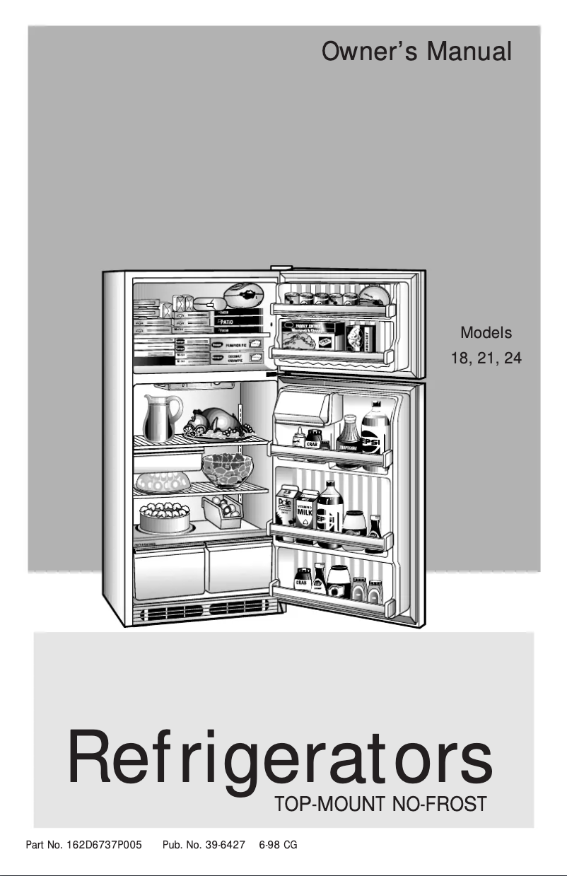 First page image of the manual for CTX21BABAA