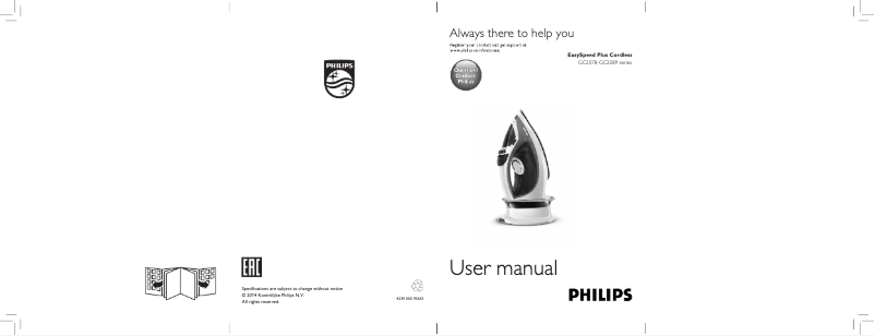 Page 1 of the manual Instruction Manual Philips EasySpeed GC2082