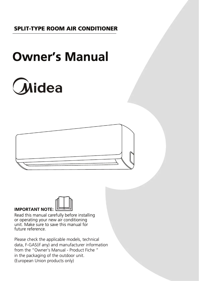 First page image of the manual for MSABB-09CRN8-PC6