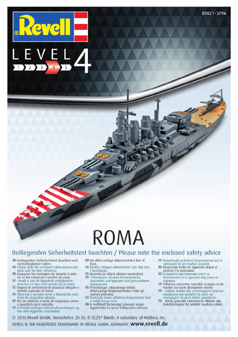 Page 1 of the manual User Manual Revell Roma