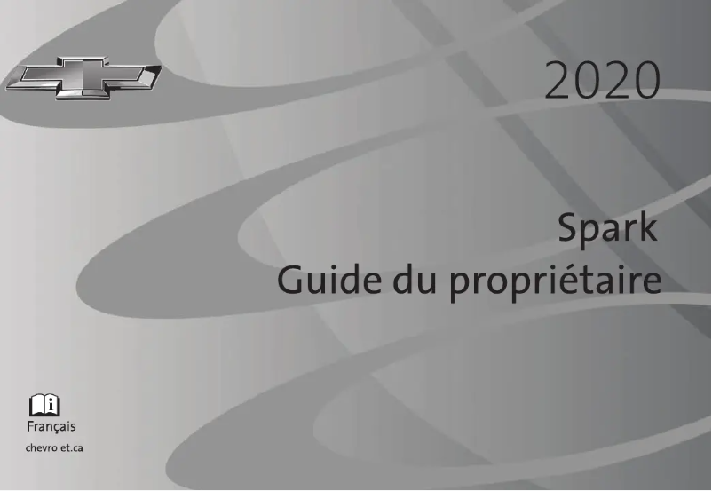 Page 1 of the manual User Manual Chevrolet Spark (2020)
