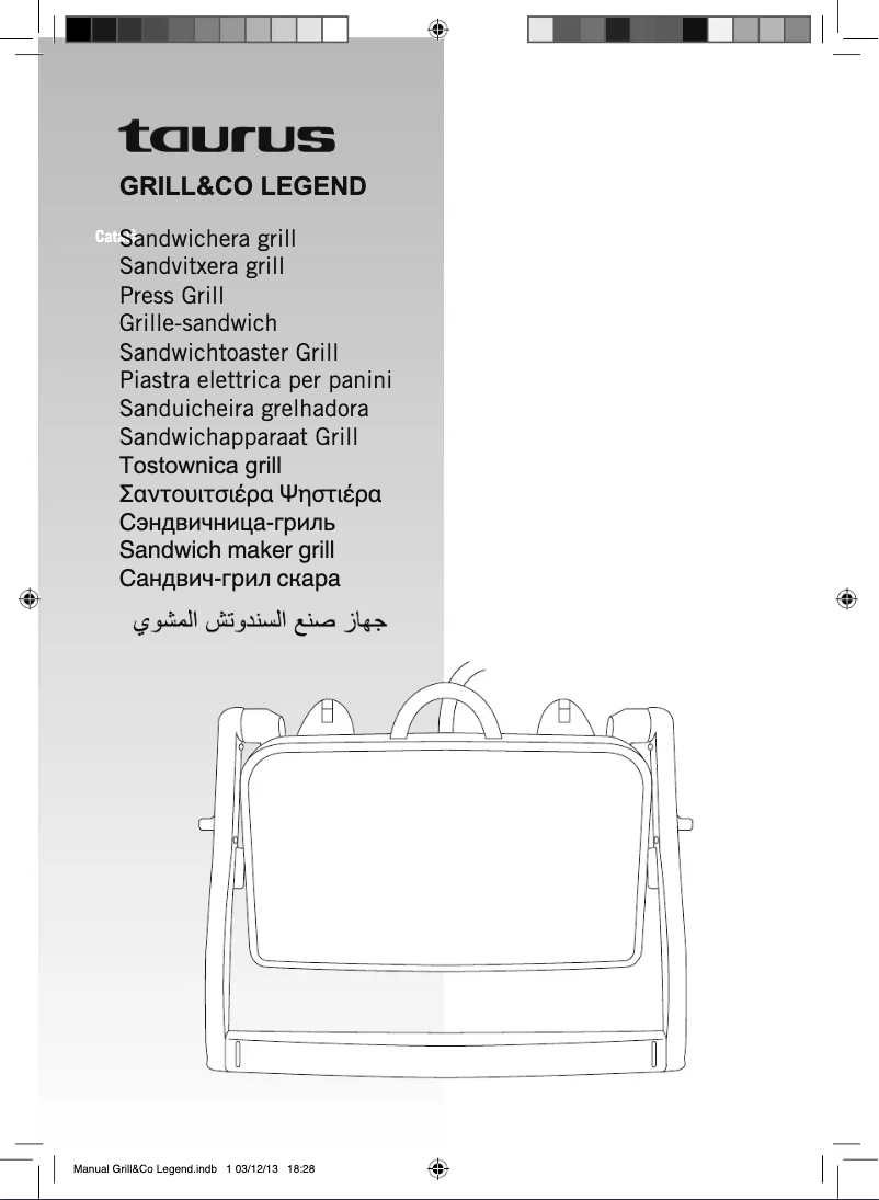 Page 1 of the manual User Manual Taurus Grill & Co Legend
