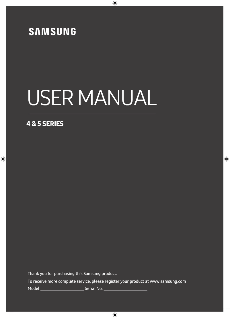 Page 1 of the manual User Manual Samsung UE32N4000AK