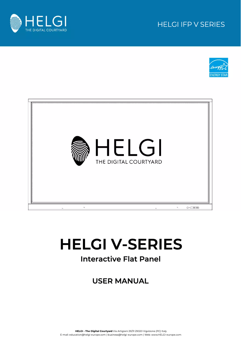 Page 1 of the manual User Manual HELGI HV6530