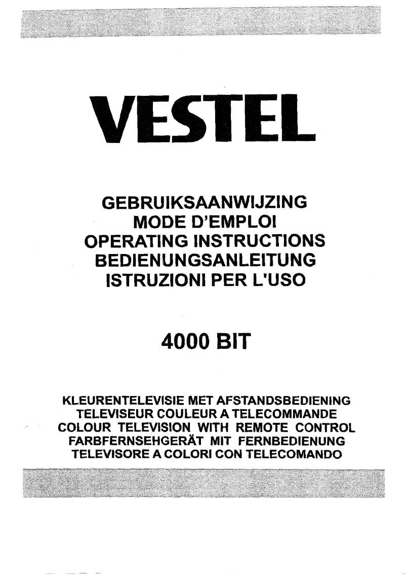 First page image of the manual for 4000 BIT