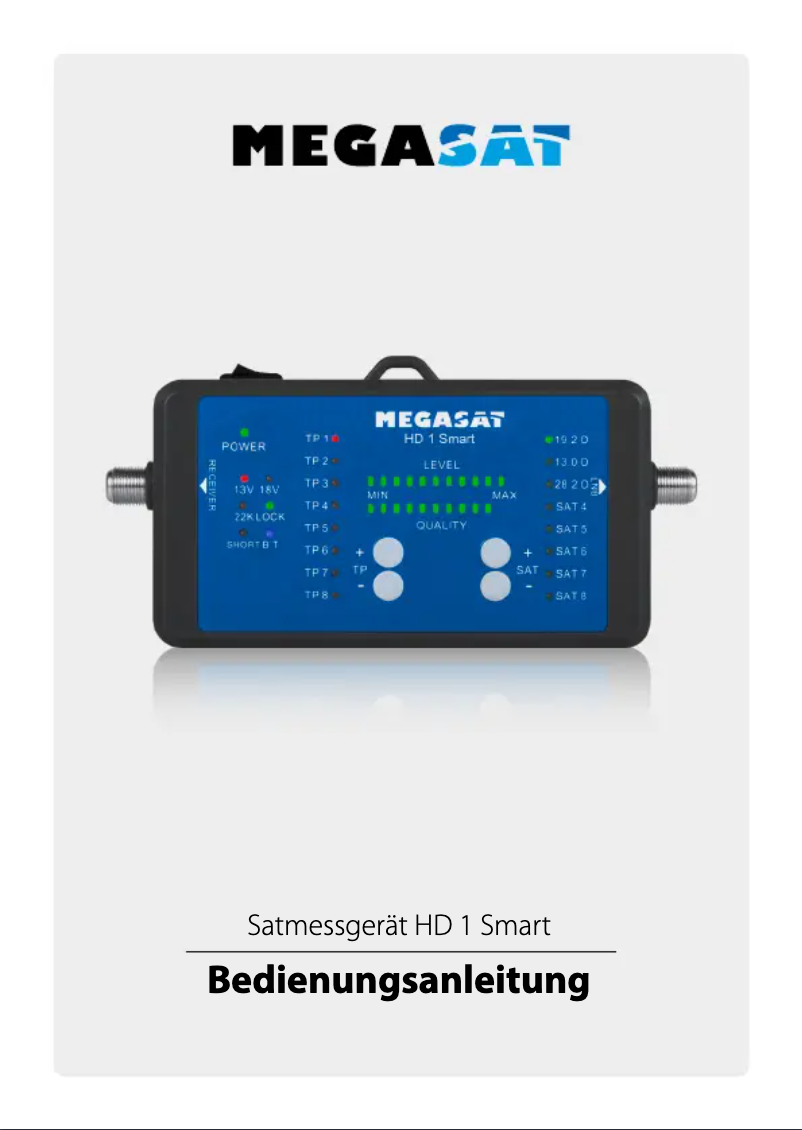 First page image of the manual for Satmeter HD 1 Smart