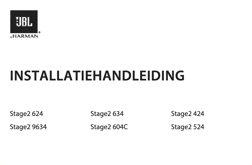First page image of the manual for Stage2 424
