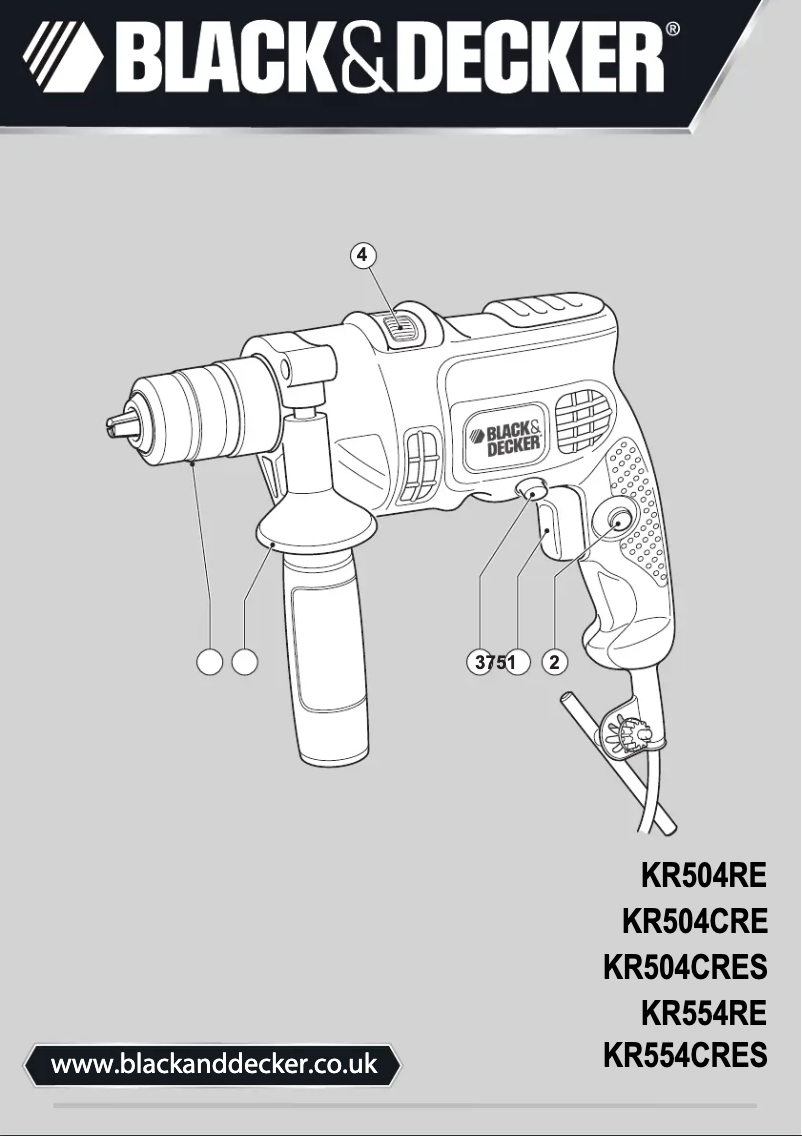 Page 1 of the manual User Manual Black & Decker KR554CRES